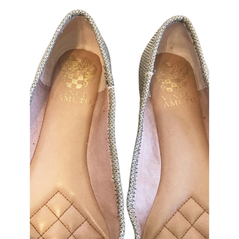 Vince Camuto Timba Flats Silver Metallic 6.5 36.5 - Picture 4 of 6